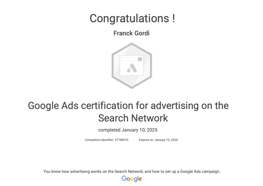 Google Ads Certification Google Ads Certification